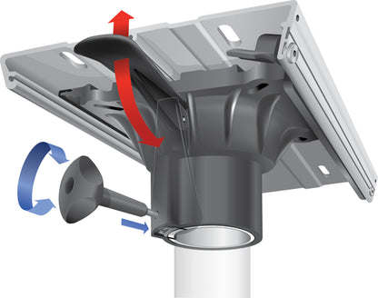 Attwood Asm-ped,fluted, Mach,9.0"