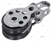 Viadana Doppel Block mit Eyelet Edelstahl 25mm