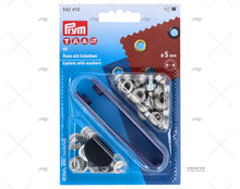 Prym Eyelets Nickel Plated 5.5mm 50 Units
