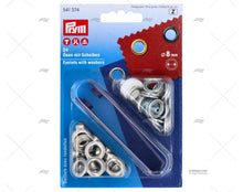Prym Eyelets Nickel Plated 8.5mm 30 Units