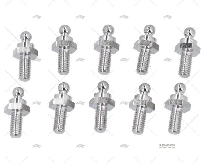 SCREW MALE  10mm NICKEL PLATED BRASS LOXX