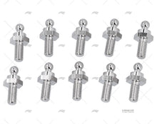 LOXX Schraube Stecker 10mm Nickel Plated Messing