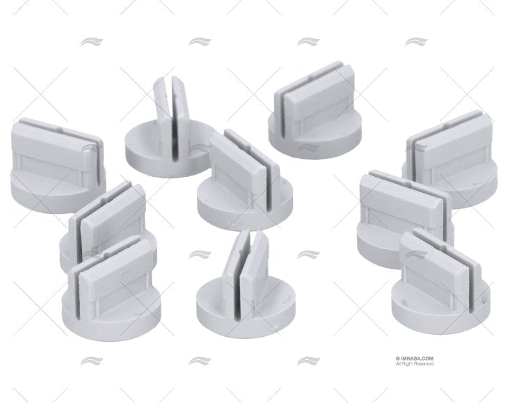 TENAX GUIDE END PVC GRAY 12mm LOXX