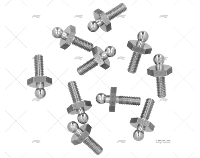 SCREW MALE TENAX M4 x 10mm SS *(10) LOXX