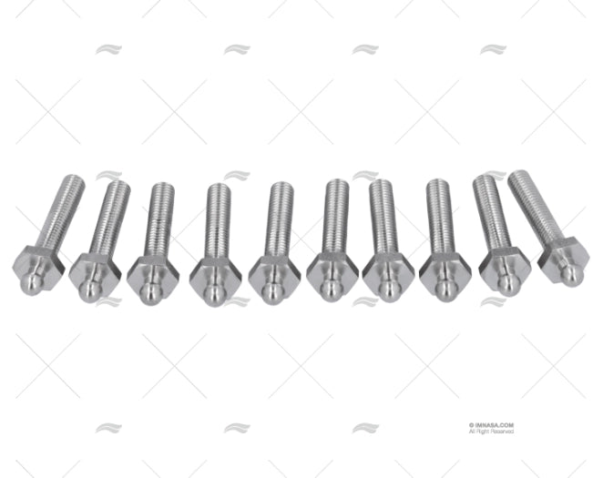 SCREW MALE TENAX M5 x 25mm SS *(10) LOXX