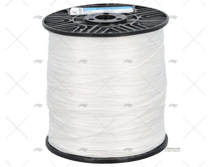 WAXED THREAD 1mm 800mm ANEBRAID L WHITE PRYM