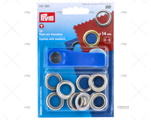 Prym Eyelet Chromated Messing 14mm (10)