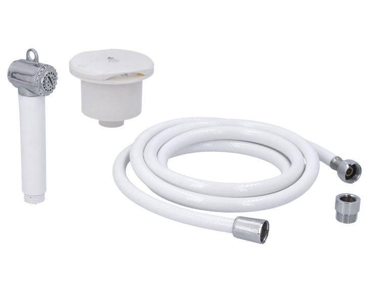 SHOWER, COMPARTMENT+HEAD+HOSE 2,5m
