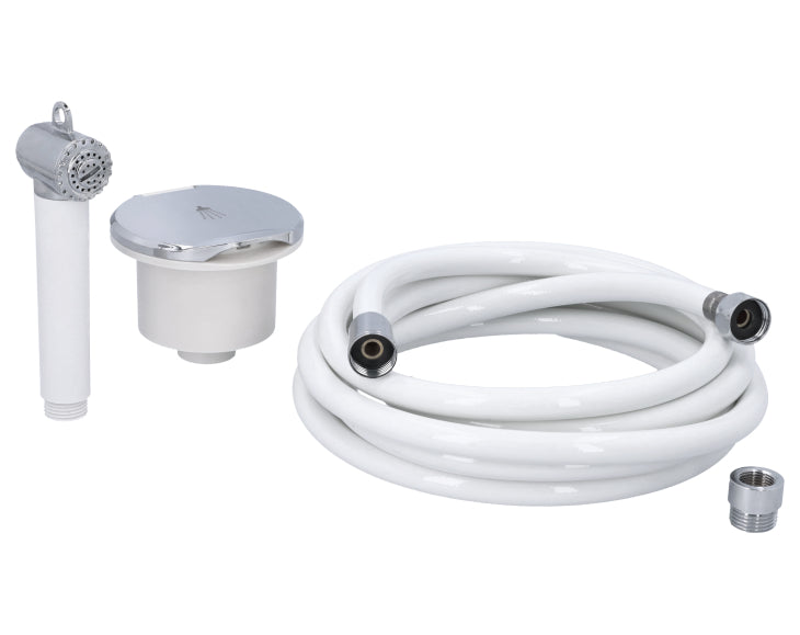 SHOWER, COMPARTMENT+HEAD+HOSE 4m
