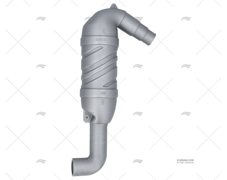 EXHAUST MUFFLER WATERLOCK 40+45+50 90?