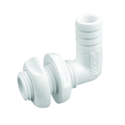 Attwood Conn-th 90d 3/4" Hose Wht (Skin Pack)