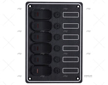 SWITCH PANEL 6 ELEMENTS 5-1/4 BLACK