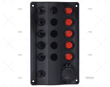 CIRCUIT BRAKER PANEL 12V LED W/LIGTNR 6