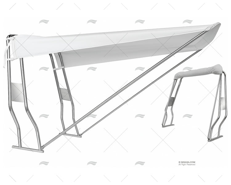 BIMINI TOP WHITE + S.S. 120X145X205