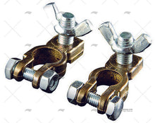 KIT BATTERY TERMINALS M10X20 BRASS