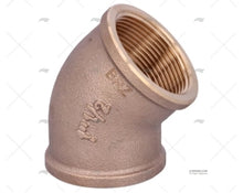 BRONZE ELBOW F-F 45º 1"1/2 GUIDI GUIDI