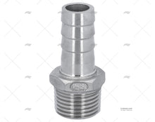HOSE CONNECTOR MALE 1/2' x 15mm S.S.
