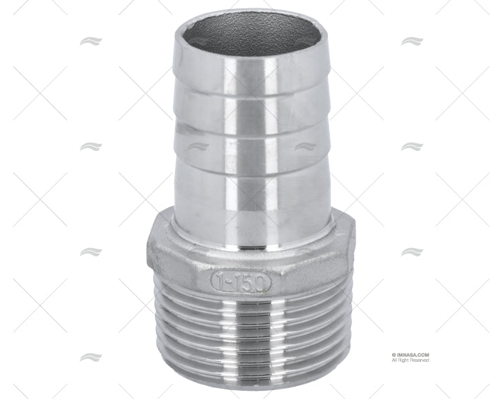 HOSE CONNECTOR MALE 1' x 25mm S.S.