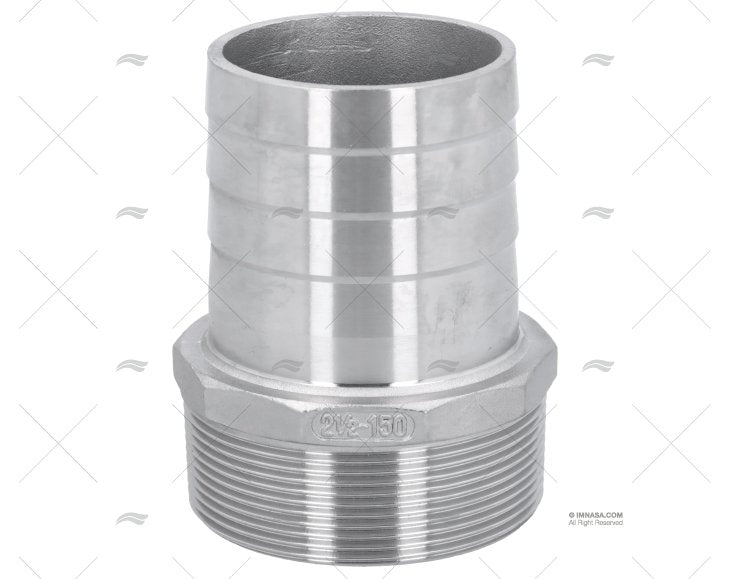 HOSE CONNECTOR MALE 2 1/2' x 63,5mm S.S.