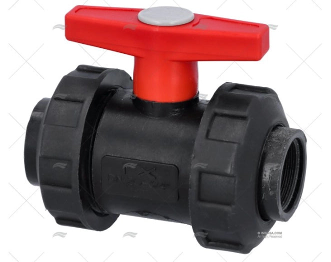 BALL VALVE DOUBLE UNION BSP  PPG 3/4" RANDEX IBERICA