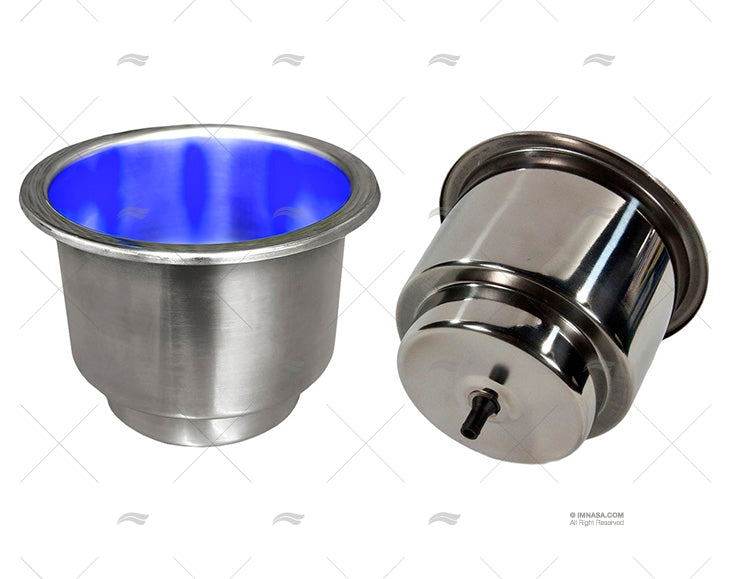 Cup Holder SS with Blue LED