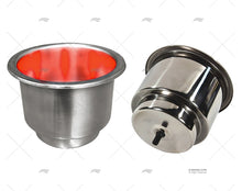 Cup Holder SS with Blue Red