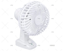 WHITE PLASTIC FAN 12V