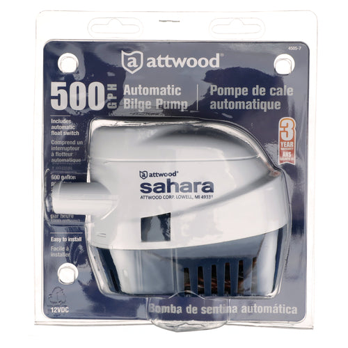 Attwood Auto Pump 500 Clam (replaced by: ATT-5505-7)