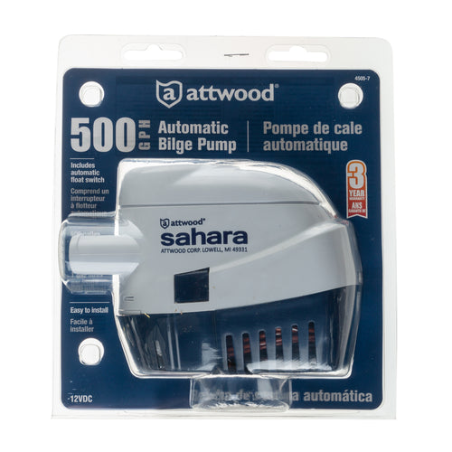Attwood Auto Pump 500 Clam (replaced by: ATT-5505-7)