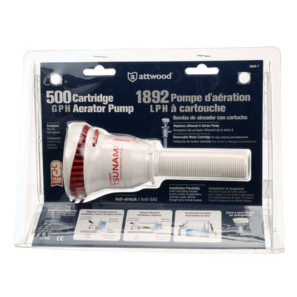 Attwood 500 Cart. Aerator 3-1/2" (Clam Shell) (replaced by: ATT-5640-4)