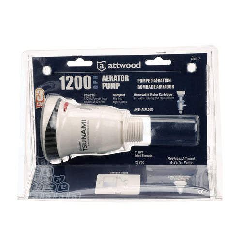 Attwood 1200 Cart. Aerator 1" Npt (Clam Shell) (replaced by: ATT-5663-4)