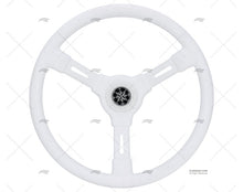 STEERING WHEEL RIVIERA 350mm WHITE VOLANTI LUISI