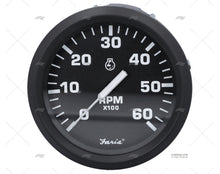 SPEEDOMETER UT 6000RPM BLACK FARIA