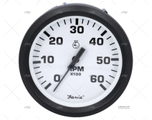 SPEEDOMETER UT 6000RPM WHITE FARIA