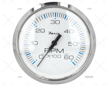 SPEEDOMETER WHITE 6000RPM FARIA