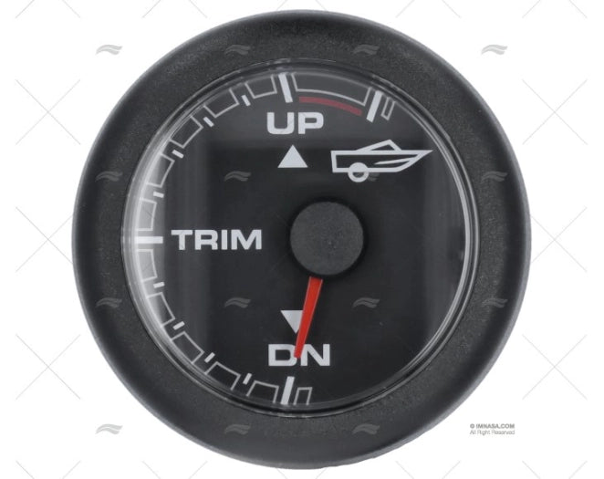 BLACK OL TRIM INDICATOR 12/24V 52mm