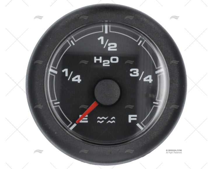 WHITE OL WASTE WATER GAUGE 12/24V 52mm