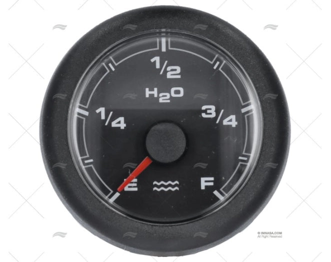 BLACK OL WATER LEVEL IND. 12/24V 52mm