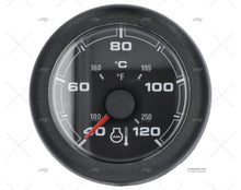 BLACK OL ENGINE TEMP. 12/24V 120º 52mm