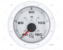 WHITE OL ENGINE TEMP. 12/24V 120º 52mm