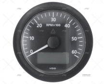 SPEEDOMETER VLN 12/24V 6000RPMH 80mm