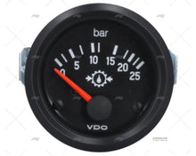 PRESURE GAUGE VDO INT 25BAR 12V 52mm VDO