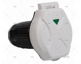 MALE POWER SOCKET 30A(50)  LED WHITE