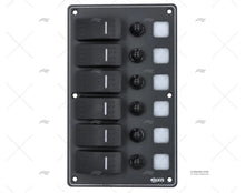 SWITCH PANEL 6P 12/24V 114x191x75mm