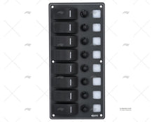 SWITCH PANEL 8P 12/24V 114x238x75mm