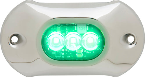 Attwood Light-uw,12/24,03led,grn (Clam Shell)