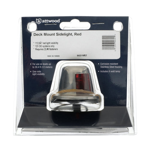 Attwood Side Lt SS Horizontal Red
