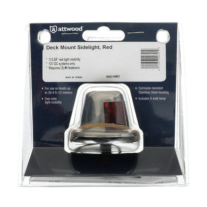 Attwood Side Lt SS Horizontal Red