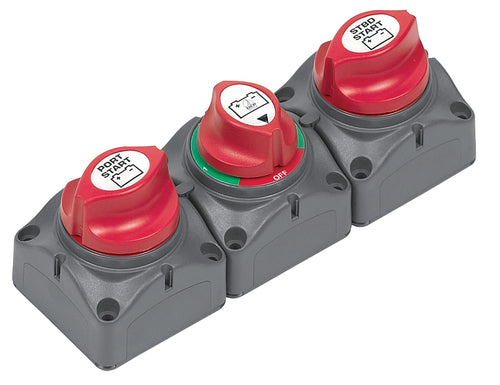 BEP Battery Distribution Cluster For Twin Engine With 2 Battery Banks 2X701/1X701S Horizontal