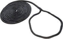Attwood 1/2"x25' Dble Braided Nyl Black (Clam Shell)
